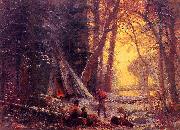 Albert Bierstadt, Moose Hunters' Camp, Nova Scotia